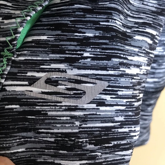 Skechers‎ Track Jacket Womens Large Gray Green Quarter Zip Mock Neck Sport - Picture 8 of 13